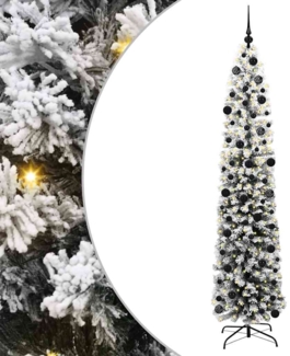 vidaXL Künstlicher Weihnachtsbaum mit 300 LEDs mit Ständer Grün 240 cm 3395045