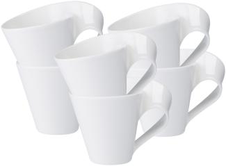 Villeroy & Boch NewWave Caffè Becher mit Henkel 250 ml 6er Set - DS