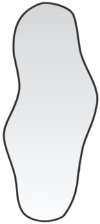 vidaXL Wandspiegel Schwarz 100x45 cm 348268