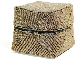 Der Perlenkorb - Gold - S - Gold - 10 x 10 x 10 cm