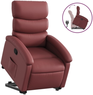 vidaXL Relaxsessel mit Aufstehhilfe Weinrot Kunstleder 3204044