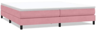 vidaXL Boxspringbett ohne Matratze Rosa 200x210 cm Samt 3315848