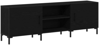 vidaXL TV-Schrank Schwarz Eiche 150x30x50 cm Holzwerkstoff 862962