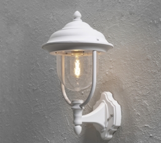 KONSTSMIDE No. 7223-250 Aussenwandleuchte Parma Alu Weiß Matt