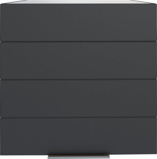 KOCHSTATION Hängeschrank KS-Luhe 60 cm breit, hochwertige MDF-Fronten mit waagerechter Lisene