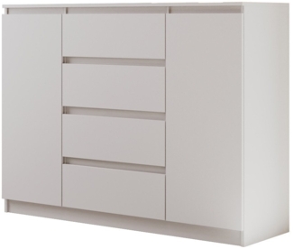 Beautysofa Kommode mit vier Schubladen LEMON, Breite: 120cm oder 140cm, viele Farbvarianten, mit 4 Schubladen