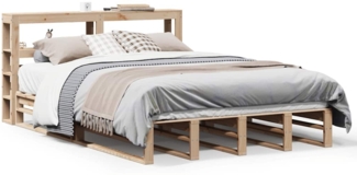vidaXL Massivholzbett ohne Matratze 120x200 cm Kiefernholz 3306492