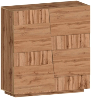 Dmora Mehrzweckgarderobe 2-türiger Aulla, Multifunktionsschrank, 2-türiger Schrank, 120x44h126 cm, Eiche
