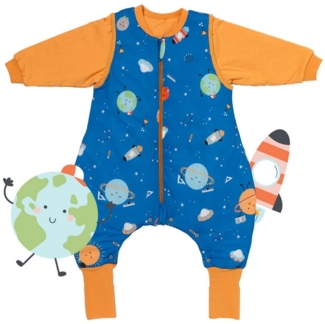 Schlummersack Kinderschlafsack Schlafsack mit Füßen und umklappbaren Bündchen, 3.5 Tog OEKO-TEX