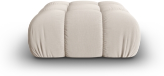Micadoni Hocker Bellis 3D-Stoff Helles Beige