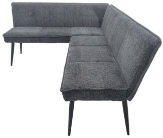 HTI-Living Polsterbank Eckbank 154 x 195 cm Anthrazit (Stück, 1-St, 1 Eckbank), Sitzbank Polsterbank