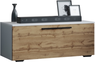 VCM TV-Möbel Arila 918581 Weiß / Honig-Eiche H. 39 x B. 95 x T. 40 cm