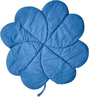 Krabbelmatte ACADINE 110 x 110 cm Baumwolle Blau