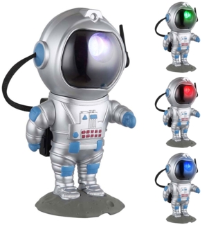 RGB LED Kinder Tischleuchte, Astronaut grau, H 22 cm
