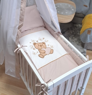 Babyhafen Bettwäsche-Set – Beige Bär, 7-tlg.