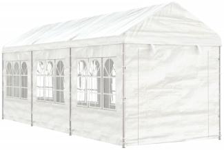 vidaXL Pavillon mit Dach Weiß 6,69x2,28x2,69 m Polyethylen 3155479