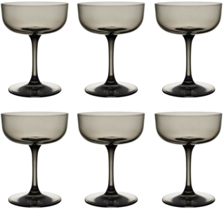 like. by Villeroy & Boch Like Glass Sektschale / Dessertschale 100 ml 6er Set Smoke - DS