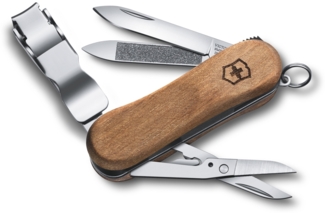 Victorinox Nail Clip Wood 580 Taschenmesser mit Nagelklipser