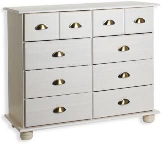 IDIMEX Kommode COLMAR, Schubladenschrank Kommode Apothekerschrank Sideboard, 8 Schubladen, we