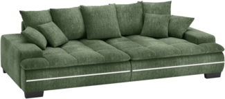 Mr. Couch Big-Sofa Haiti II RGB-LED, RGB-LED Beleuchtung, mit Handwerklich gearbeiteter Komfort-Steppung