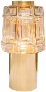 Casa Padrino Designer Tischlampe Durchmesser 14 x H. 26,5 cm - Luxus Möbel