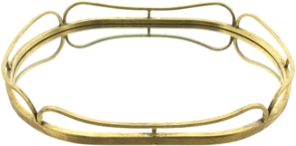 Spiegeltablett "Gold" Deko Dekoration Accessoire Arrangement Wohndekoration