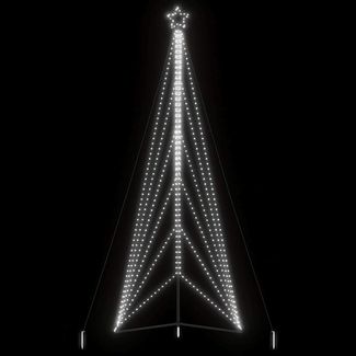 vidaXL LED Weihnachtsbaum 861 LEDs Kaltweiß 478 cm 4016425