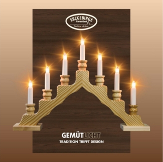 Weigla LED Lichterbogen Schwede, Made in Germany (1-tlg), 7-flammig