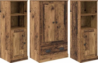 vidaXL Highboard mit Schubladen 3 pcs Altholz Holzwerkstoff 3402674