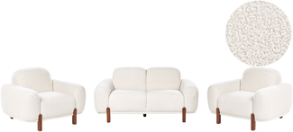 Sofa Set 4-Sitzer ODNES Bouclé Weiß