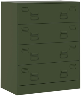 vidaXL Sideboard Olivgrün 67x39x83 cm Stahl 841683