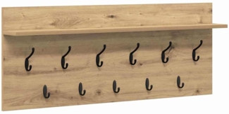 vidaXL Wandmontierter Kleiderständer Artisan-Eiche Holzwerkstoff 874450