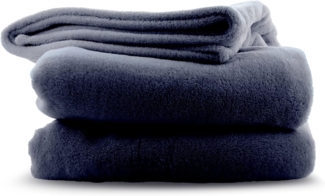 Julido Kuschlig weiche Kuscheldecke 150x200cm Wohndecke Tagesdecke Anthrazit