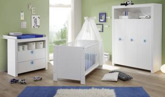 Trendteam 'Olivia' 3-tlg. Babyzimmer-Set weiß/blau