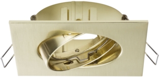 Paulmann 2Easy Premium Einbauleuchten 3er Spot-Set Quadro schwenkbar 51mm Messing gebürstet5523