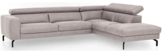 Places of Style Ecksofa Olanta, modern und bequem, Breite 305cm, Fuß 16cm hoch, L-Form, mit verstellbaren Kopfstützen
