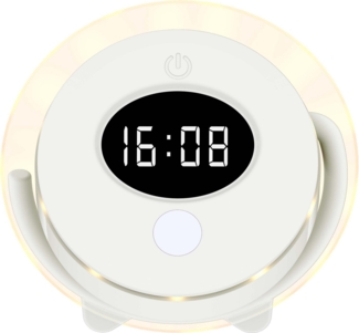 Northpoint LED Nachtlicht Digitaluhr Bewegungsmelder Nachtlicht Touch 500mAh Akku