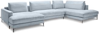 Polsterecke SANSIBAR RÖMÖ U-F 170x223 cm blau Ecksofa Wohnlandschaft Eckcouch