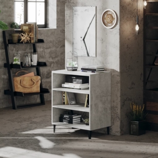 vidaXL Sideboard Betongrau 57 x 35 x 70 cm Spanplatte [806062]