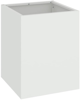 vidaXL Gartenblumentopf Weiß 32 x 32 x 40 cm Kaltgewalzter Stahl 876344