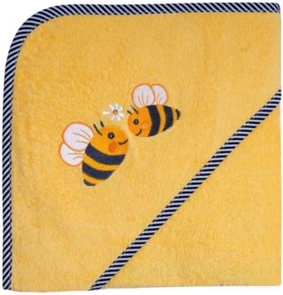 Wörner Kapuzenhandtuch Bienen, Frottee (1-St), mit Kapuze, maschinenwaschbar, trocknergeeignet