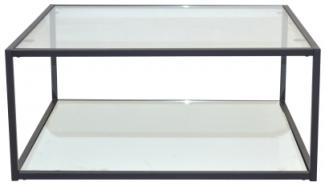 moderner Couchtisch aus Metall "Alisa", matt schwarz