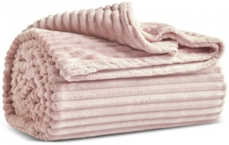 Karaca Tagesdecke Karaca Ruby Stripe Wellsoft Einzel Decke Tagesdecke Rosa