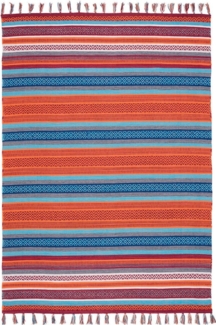 Pergamon Wollteppich Kelim Baumwolle Natur Teppich Grace, Rechteckig, Höhe: 5 mm