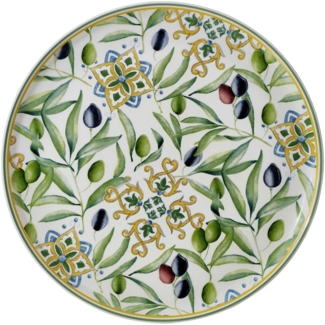 Pizzateller 31,5cm Roma Oliva