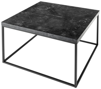 riess-ambiente Couchtisch ARCHITECTURE 60cm graphit / schwarz (Einzelartikel, 1-St), Wohnzimmertisch · Marmor-Design · Metall · quadratisch · Industrial