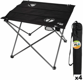 BigBuy Productos Deportivos Klapptisch, Schwarz, Estándar