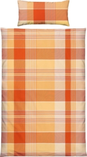 REDBEST Bettwäsche Bettwäsche, Microfaser, 2 teilig, Microfaser-Satin Karo