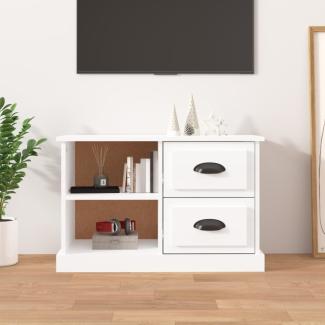 vidaXL TV-Schrank Hochglanz-Weiß 73x35,5x47,5 cm Holzwerkstoff 816170