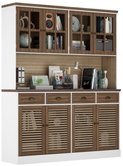 FUFU&GAGA Buffet Küchenschrank mit 4 Türen und 4 Schubladen B 160cm,H 190 cm